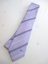USED Tie BURBERRY BLACK LABEL Burberry Black Label tie purple x gray Japan