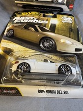Hot Wheels Premium Fast And Furious 1994 Honda Del Sol White 3/5 Sealed New
