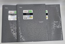 3-Pack Mead Five Star 2-Pocket Strong Folders with Prongs - Grey Geometric