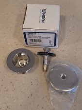 NEW Moen Tub  Shower Drain Covers Push-N-Lock Trim Kit - CHROME - T90331