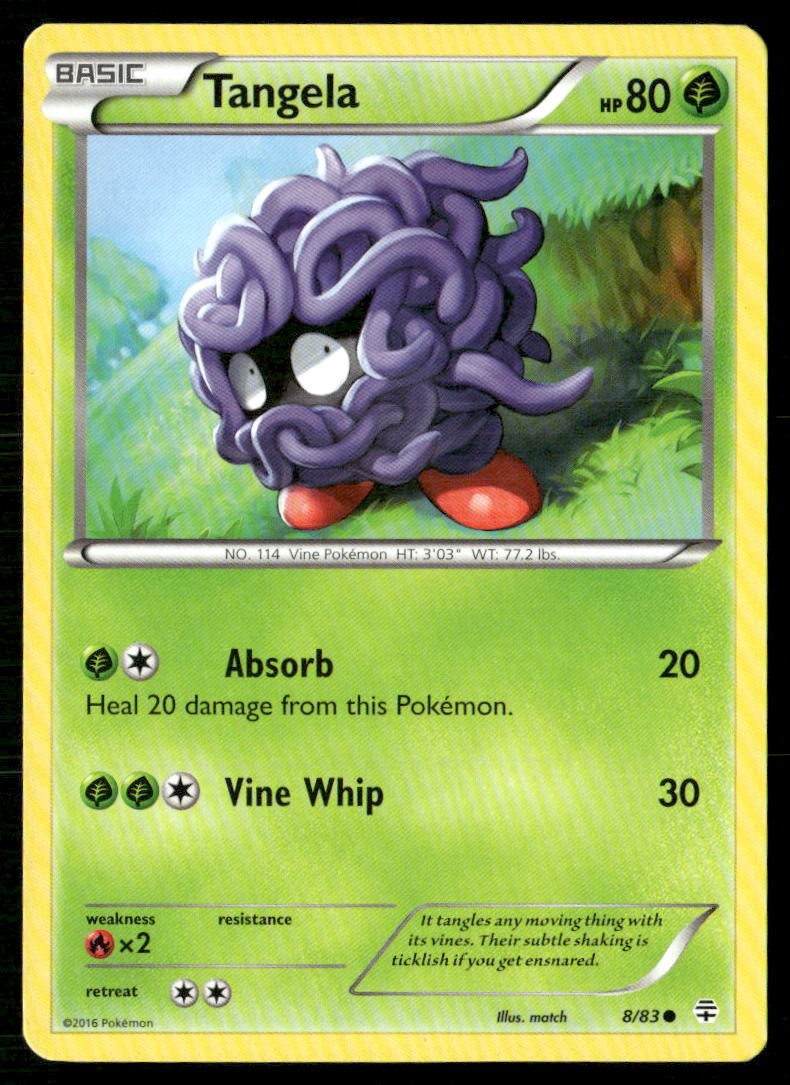 Tangela 8/83 Common Generations Pokemon Lightly Played