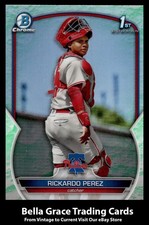 2023 Bowman Rickardo Perez #BCP-27 Chrome Prospects Lunar Glow Refractor MLB 