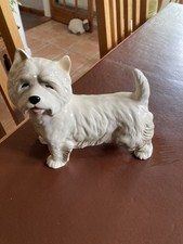 Attractive White  China West Highland Terrier Figurine