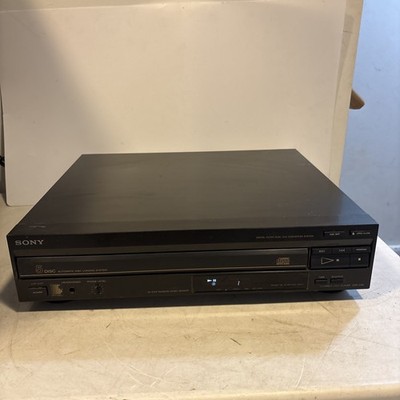 Sony CDP-C20 5 Disc CD Changer Player - TURNS ON - Opens/Closes - Wont Read Disc