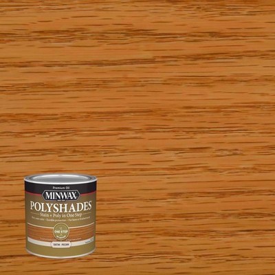 Minwax 213204444 Satin Pecan Stain and Polyurethane Finish 0.5 pt. (Pack of 4)