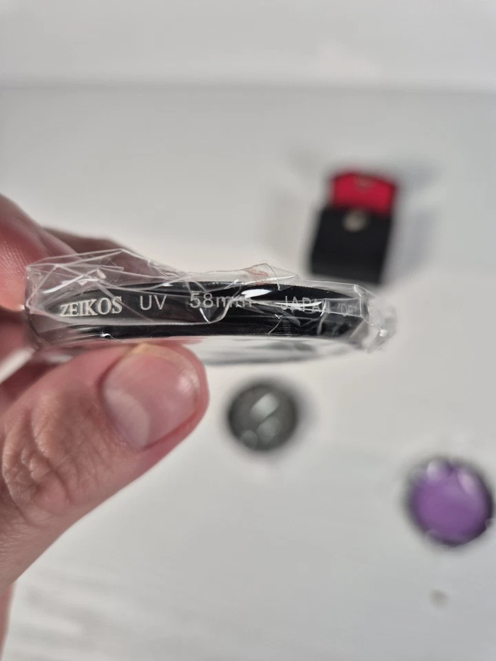 Brand New Zeikos 58mm UV + CPL + FDL Filter Kit For Nikon D40 D40X 55-200 Case  - Image 3 of 4