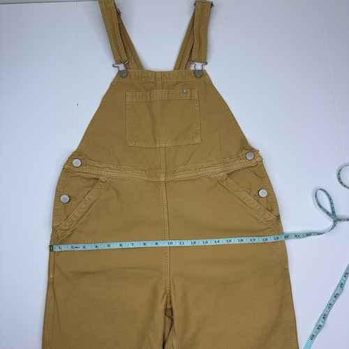Everlane Women's Mustard Yellow The Cotton Canvas Denim Overalls 4/W34/L27 - Picture 15 of 19