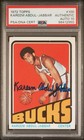 KAREEM ABDUL-JABBAR 1972 Topps #100 FULL NAME Auto PSA DNA 10🔥🔥
