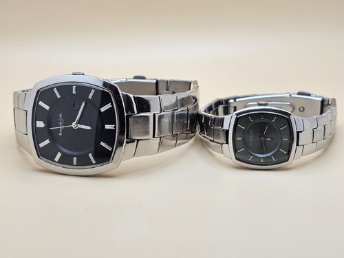 Kenneth Cole Men Women KC3436/4430 Analog Watch Duo Silver-tone Dress Ultra Thin - 第 8/18 張圖片
