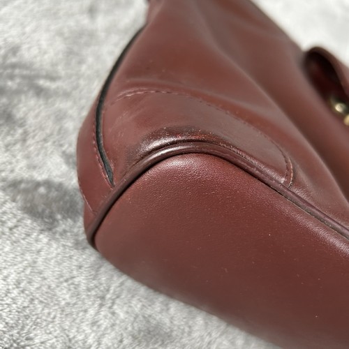 VTG Étienne Aigner Leather Burgundy Purse Shoulder Bag Designer Classic Style - Picture 8 of 15