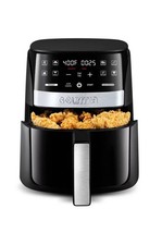 Gourmia 3qt Digital Window Air Fryer with 8 Presets & Guided Cooking: