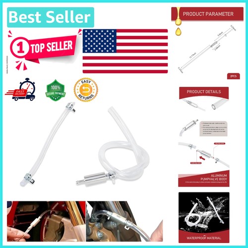High-Quality Brake Bleeder Tool Set - Flexible Hose & No-Leak Valve Design - Foto 1 di 8