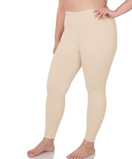 ZENANA NWT WOMENS 3X ULTRA SOFT ANY OCCASION SAND BEIGE ANKLE LEGGING