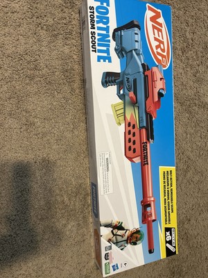 Nerf Fortnite Storm Scout Blaster, Nerf Scope, 6-Dart Clip, Elite Nerf  Darts