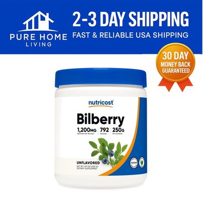 250g Potent Bilberry Powder - Supports Eye Health, Gluten Free & Non-GMO