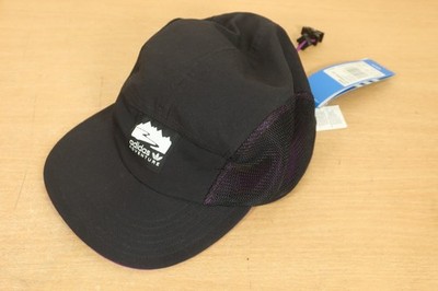 Adidas Adventure Runners Kappe 5-Panel Mütze nicht verstellbar belüftet schwarz NEU ETIKETT