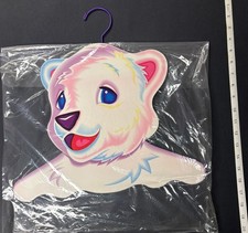 Vintage New 1990s Lisa Frank Collectible Coat Hanger Roary Polar Bear 16"