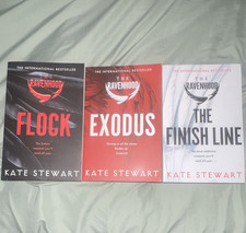 Kate Stewart The Ravenhood Trilogy 3-book Paperback Set Flock Exodus Finish