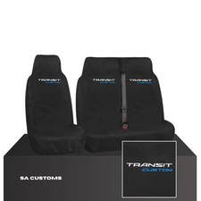 FOR FORD TRANSIT CUSTOM (2013-2024) HEAVY DUTY WATERPROOF VAN SEAT COVERS 2+1 68