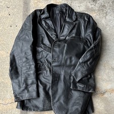 Croft and Barrow Black Leather Tuxedo Blazer ...