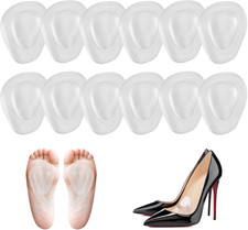 6 Pairs Metatarsal Pads Women Mens, Ball of Foot Cushions for Women Heels, Metat