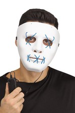 The Purge Inspired String Illumination Mask White/Blue
