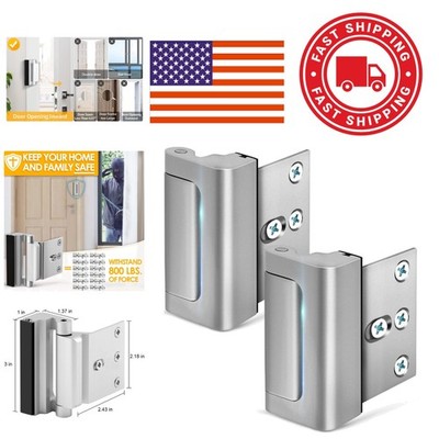 Childproof Door Lock 2 Pack High Security Latch Lock for Inward Swinging Doors