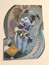 1996 Advantage Edge Football Chris Warren #RM5 Role Models Die-Cut 