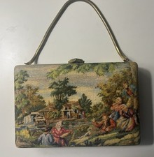 Volupt  e Vintage Tapestry Style Wrist Bag