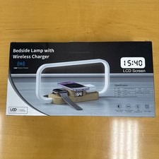 LED Bedside Lamp Wireless Charger 3-in-1 Touch Control Table FREE SHIPPING - NEW