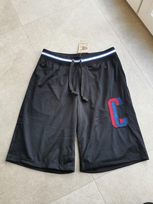 Champion Herren Rochester Bookstore Lange Bermuda Shorts Schwarz Gr M neu 
