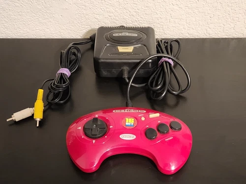Radica Sega Genesis 16BIT Power Plug & Play TV 6 Games Wired Red Controller 2004
