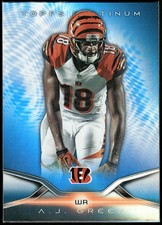 2014 Topps Platinum #37 A.J. Green Blue Wave Refractors
