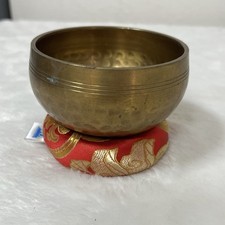 Tibetan Meditation Singing Bowl Sound Vibration Brass Hammered