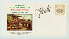 BROKEN HILL ST.PATRICK'S RACE CLUB 7.4.84 ARTIST  PRO HART SIGNED ON COVER N822.
