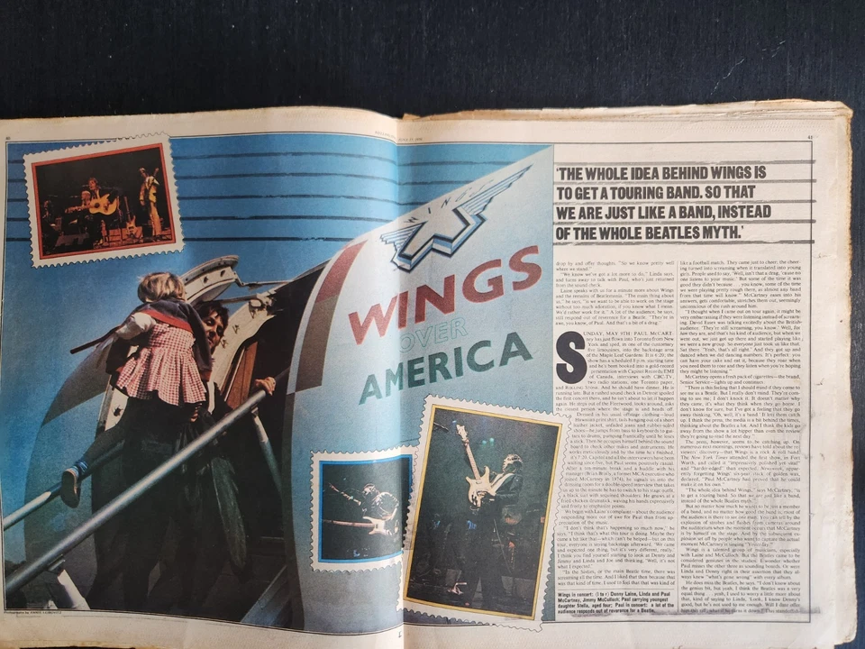 ROLLING STONE MAGAZINE #215 JUN 1976 PAUL MCCARTNEY, BUKOWSKI HAWAII AIR EDITION - Image 3 of 4