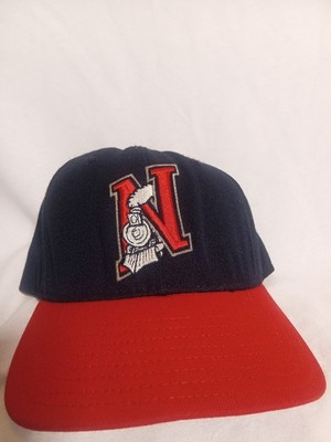 Vintage DeLong Nashville Xpress MiLB Fitted Hat 7 1/4 Train Logo 90s