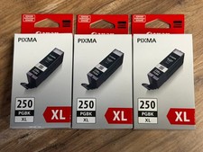 3 Pack-Bundle Canon PGI-250 PGBK XL Ink Tank Black 6432B001