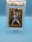 Konnor Griffin Signed Card 1st Bowman Paper Auto Pittsburg Pirates PSA