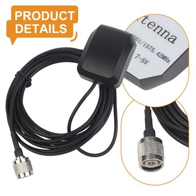 Fits For EZ-Guide 250 GPS Lightbar New- GPS Antenna TNC Male 3Meter Cable