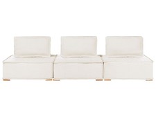 Modular Sofa 3 Seater TIBRO Fabric Off-White