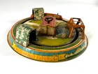 Vintage Marx Honeymoon Express Wind Up Tin Litho Toy Train - WORKS