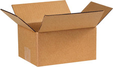 25 Pack 8"x6"x4" Corrugated Shipping Boxes Kraft Cardboard Mailer