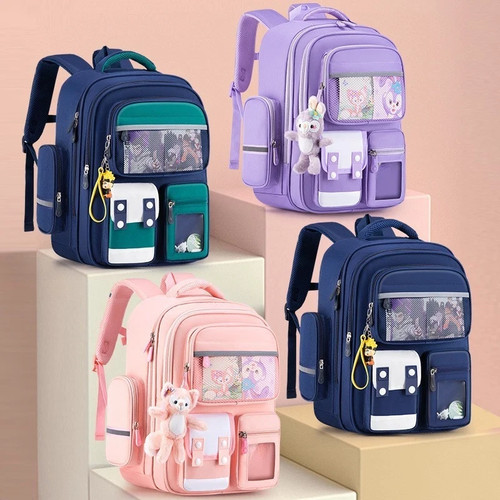 Kids School Backpack Large Rucksack Year 1-6 7 Compartments Boys Girls