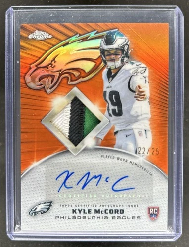 2025 Topps Chrome Kyle McCord Orange Refractor (RAW)