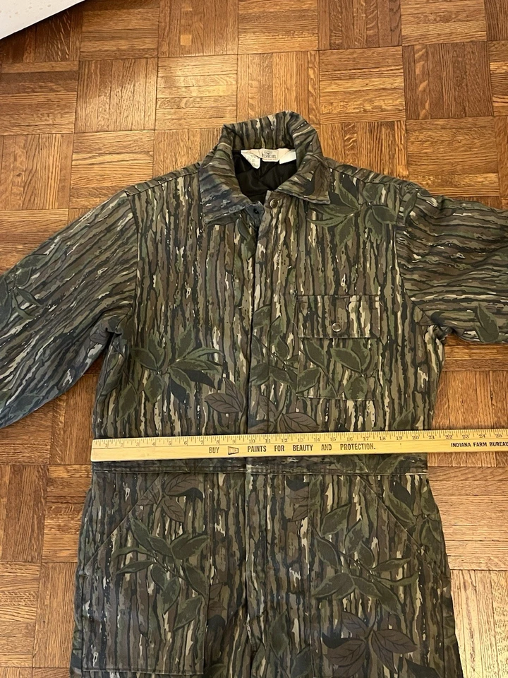 Vintage 90s Red Head Camo Hunting Coveralls Men's Size L Reg 42-44 Realtree USA - Image 3 of 4