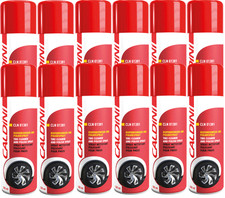 12x CALDINI REIFENGLANZ-SPRAY GUMMIPFLEGE 500 ml REIFENPFLEGE REIFEN TIEFENGLANZ