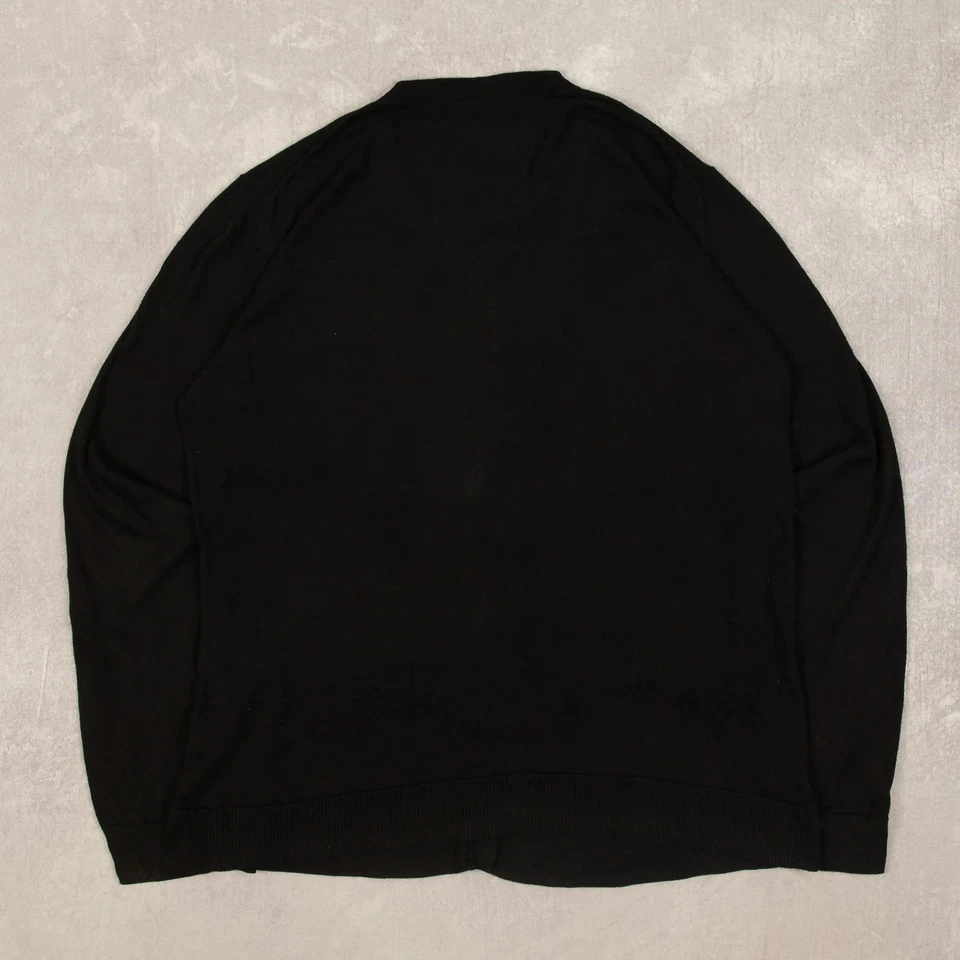 Cárdigan tejido ligero vintage años 90 Lacoste L algodón para mujer logotipo negro Foto 2 de 4