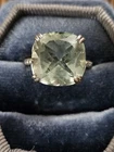 925 Silver Aquamarine Ring (Vintage)