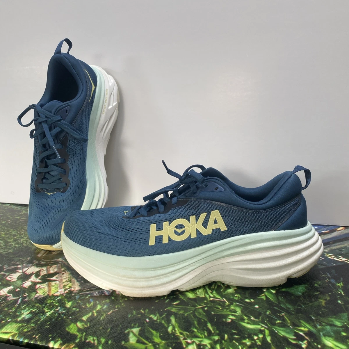 Hoka Men\'s Bondi 8 Midnight Ocean / Bluesteel Running Shoes Hoka Bondi 8 Midnight Ocean / Bluesteel - Jun 2023  main image 4